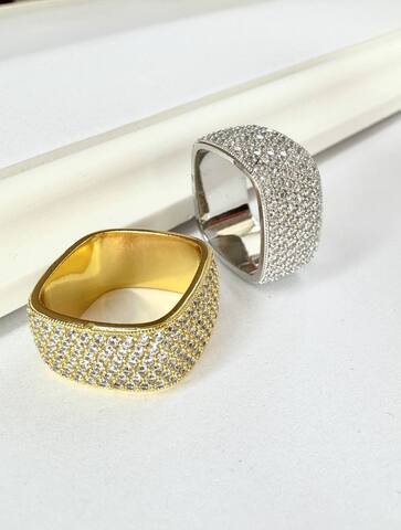 Кольцо Супер Шайн, позолота