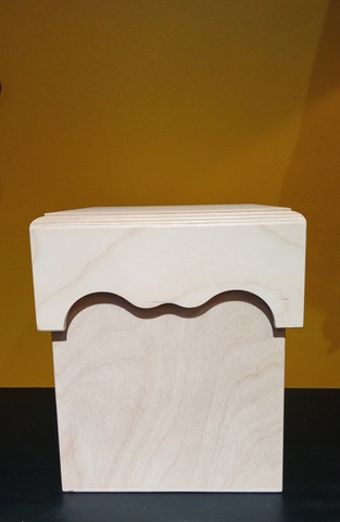 короб с крышкой фанера 20*20 высота 23