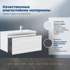 Aquanet 365934 Тумба с раковиной Агата 100 L 1 ящ. цв. белый сатин (365934)