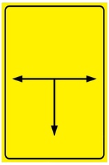Табличка-указатель расположения подземных сетевых устройств, желтый