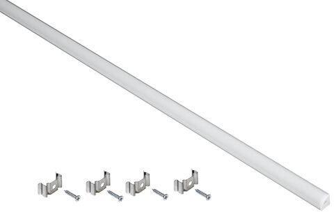 Профиль алюм. для LED ленты 1616 накл. угл. 2м к-т опал IEK