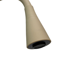 Смеситель для кухни с гибким силиконовым изливом Accoona бежевый+сатин