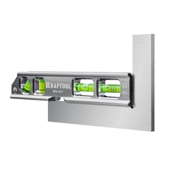 KRAFTOOL BILLET-20, 8 в 1, 200 мм, точность 0.3 мм/м, 4 глазка, брусковый магнитный уровень (34790)