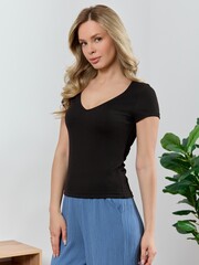 Блузка (топ) Сиеста-7 Виотекс ЧЁРНЫЙ