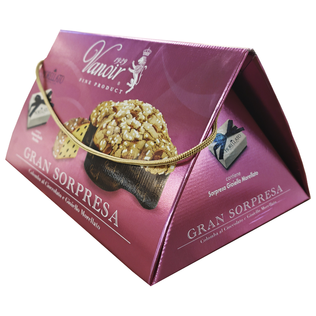 Набор Большой Сюрприз VANOIR _Пасхальный кулич Коломба 750г + коробка с украшением