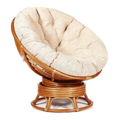 Кресло-качалка Папасан ( PAPASAN 23/01 W ) /с подушкой и ремешками/(Cognac (коньяк)