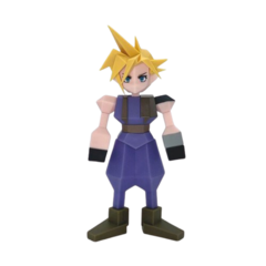 Фигурка Final Fantasy VII Polygonal Soft Vinyl Figure - Cloud Streif