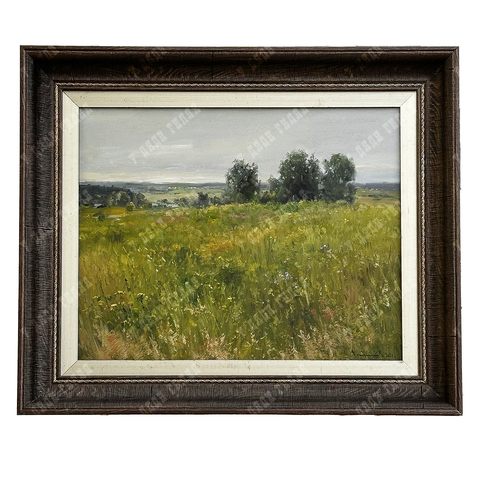 Плотников В.В. За околицей. Волгореченск. Холст, Масло. 2021г.  40х50см.