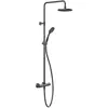 Gessi 35181#299 Gessi Emporio Emporio shower Настенный смеситель-термостат, душевая головка, переключатель, штанга, шланг, душ, цвет: Black XL
