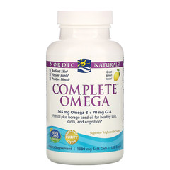 Nordic Naturals, Омега-комплекс, лимон, 1000 мг, 120 желатиновых капсул