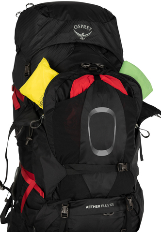 Картинка рюкзак туристический Osprey Aether Plus 100 black - 5