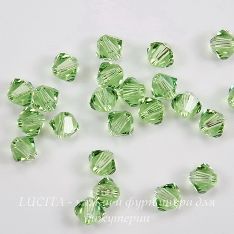 5328 Бусина - биконус Сваровски Peridot 4 мм, 10 штук ()