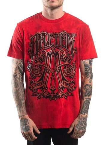 Affliction | Футболка мужская BIRKSHIRE Red A24489 перед