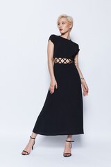 ПЛАТЬЕ КРЕСТИКИ ЧЕРНОГО ЦВЕТА