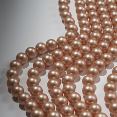 Хрустальный жемчуг, оттенок "Bronze", шар 10мм, улучшенное покрытие
