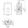 Gessi 44632#031 Gessi Emporio Via manzoni Внешние части для настенного смесителя на 1 позицию, цвет: Chrome