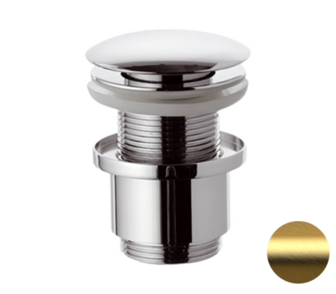 REMER 904CC2114BG Донный клапан click-clack короткий без перелива 1 1/4"