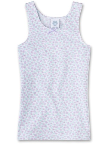 Нательная майка с цветочками Sanetta