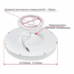 Светильник светодиодный Ситилюкс CL738241V Бейсик Черный без Пульта