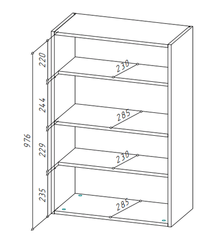 YourHouse Шкаф навесной ШГ-600_Н10