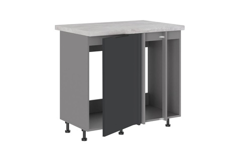 Брауни МП-1000 шкаф под мойку (Стол под мойку (прямой угол) одна створка+2 фальшпанели)