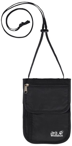 Картинка кошелек нашейный Jack Wolfskin Organizer black - 1