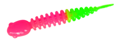 Силиконовые приманки Trout Bait Chub 50 (50 мм, цвет: Розово-зелёный, запах: чеснок, банка 12 шт.)