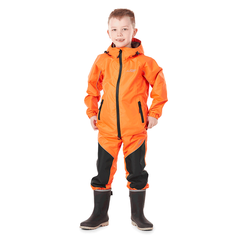 Детский комплект дождевой (куртка, брюки) Dragonfly EVO Kids ORANGE - мембрана