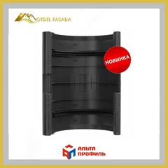 Муфта желоба Альта-Профиль ПВХ графит