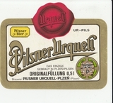 K15308 ЧССР Чехословакия Пивная этикетка Pilsner Urquell