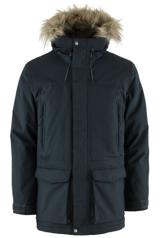 Mens navy parka coats with fur hood shop