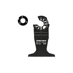 Насадка для МФИ ПРАКТИКА режущая прямая, BiM, по металлу и пластику, 65 мм, мелкий зуб (240-218)