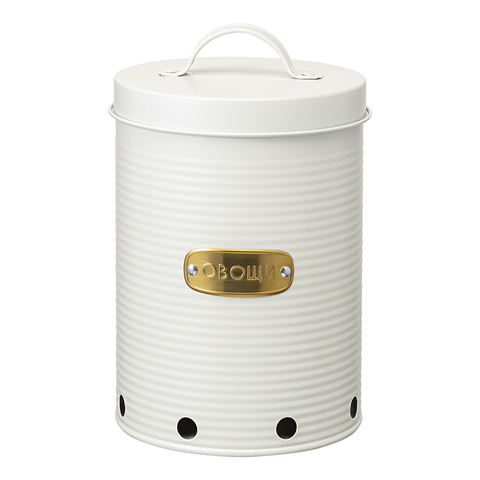 Банка для хранения овощей 2.5л Smart Solutions Irmel молочная