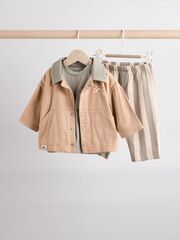 Комплект из трех предметов для малышей Next E63-363, Бежевый, Серый