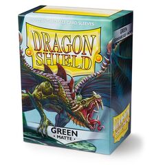 Dragon Shield - Зеленые матовые протекторы 100 штук