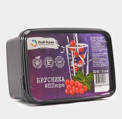 Пюре фруктовое Proff Puree БРУСНИКА 1 кг. замороженное