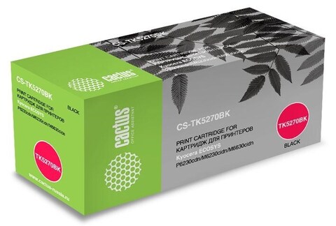 Картридж лазерный Cactus CS-TK5270BK TK-5270BK черный (8000стр.) для Kyocera Ecosys P6230cdn, M6230cidn, M6630cidn