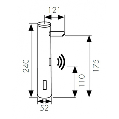 Сенсорный смеситель KAISER Sensor 38521 для раковины схема