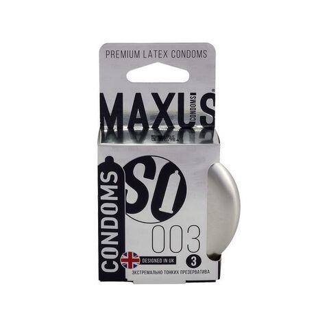 MAXUS Ultra Thin №3 Презервативы в железном кейсе супертонкие