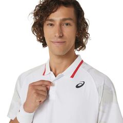 Поло теннисное Asics Court Graphic Polo-Shirt - brilliant white