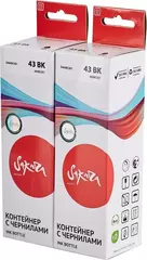 Набор струйных картриджей Sakura SI46DBAC001 (43BK-2pack) для Canon PIXMA G540/G640, водорастворимый тип чернил, черный, 60 мл., 3800 к., 2шт в наборе.