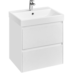 Roca A857613509 Ona Тумба под умывальник подвесная, 2 ящика, 585x450x565 мм, Белый матовый фото