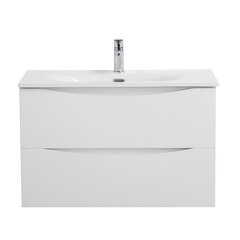 BelBagno MARINO-CER-MINI-700-2C-SO-BL-P MARINO-CER-MINI База под раковину подвесная с двумя выкатными ящиками, Bianco Lucido, 696x390x500, MARINO-CER-MINI-700-2C-SO-BL-P фото