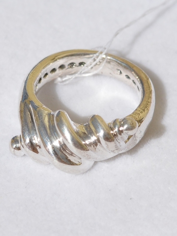 Спиралька (кольцо из серебра)