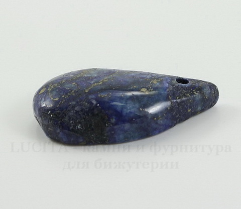 Подвеска Ляпис Лазурит (прессов., тониров) (цвет - темно-синий) 32,8х18,6х8,1 мм №33