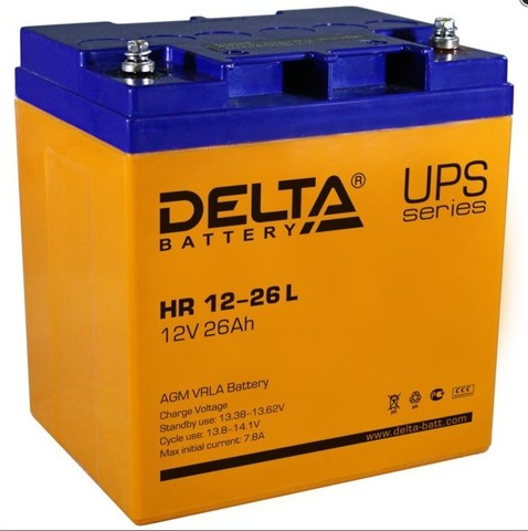 Аккумуляторная батарея Delta HR 12-26 L