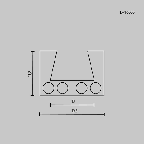 Шинопровод Maytoni Busbar trunkings elasity TRX160-1110B