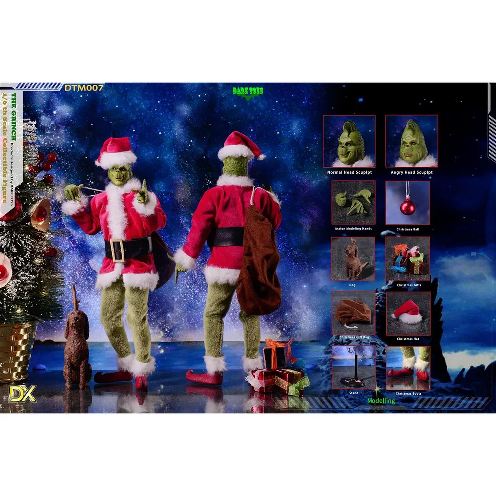 Фигурка Гринч масштаб 1/6 Как Гринч украл Рождество Dark Toys
