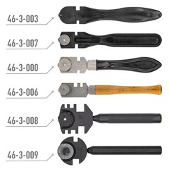 46-3-003 Стеклорез пластмассовый, 1 роликовый (Россия)