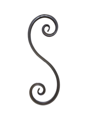 Кованый элемент "Валюта М", 550х170 мм